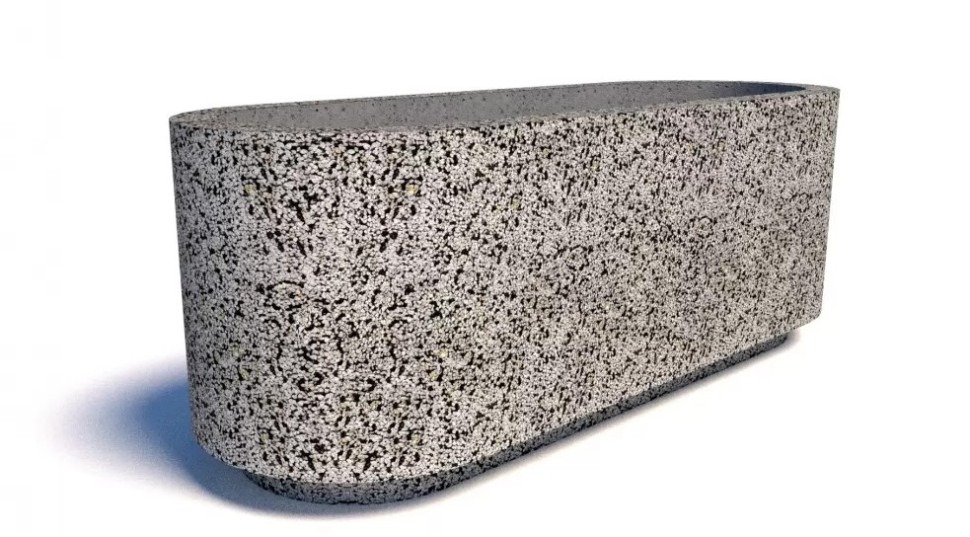 Вазон Сицилия из бетона с крошкой из натур. камня